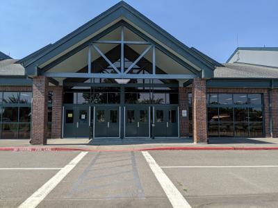 An image of the High School commons entrance